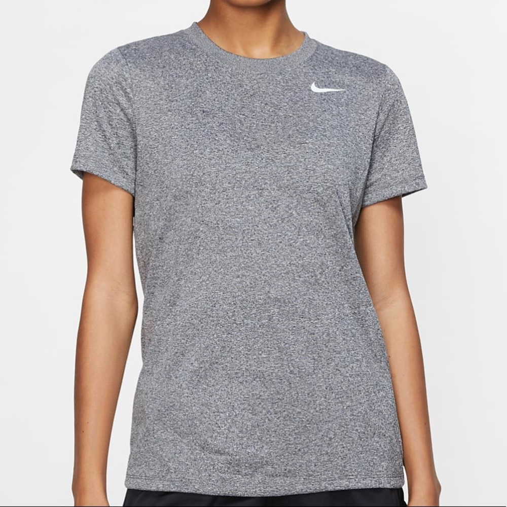 Grey Nike Dri-fit Short Sleeve Shirt